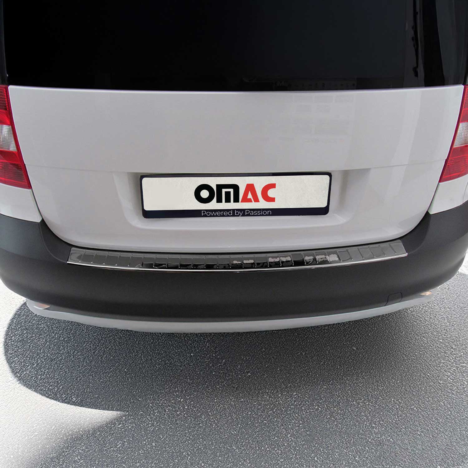 Protector de Parachoques Trasero para Skoda Yeti 2009-2013 Plata Brillante Acero