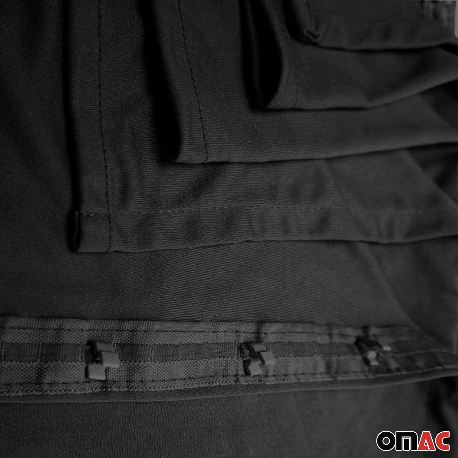 Cortina Divisora Parasol Universal Negro Tela 2Pza 130x180cm