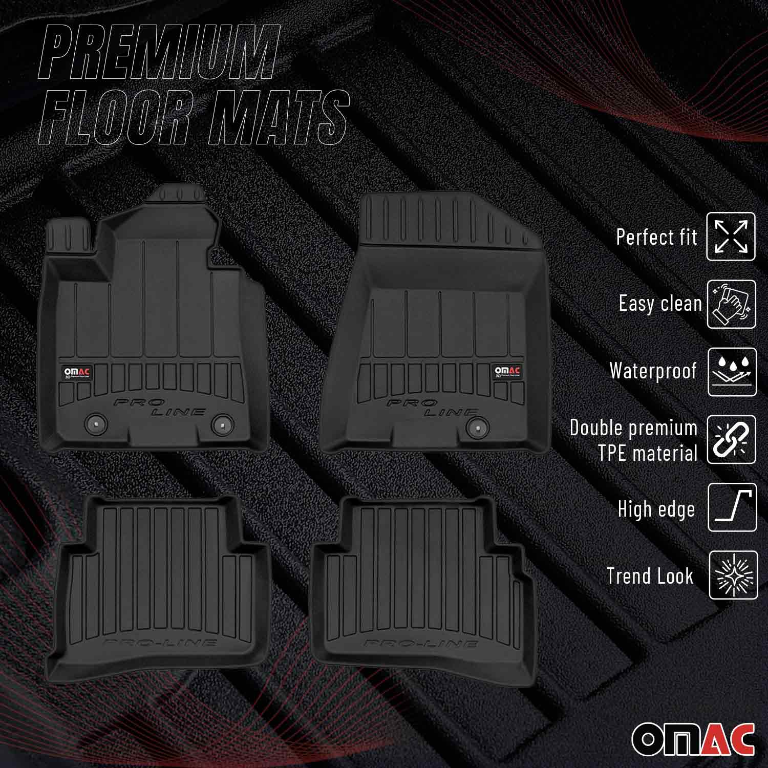 OMAC Premium Alfombrillas De Coche para Hyundai Tucson 2015-2020 Goma 4x