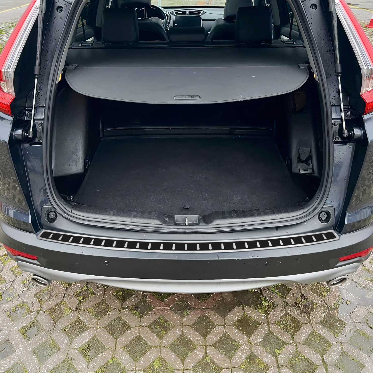 Protector de Parachoques Trasero para Honda CR-V 2012-2016 Acabado Carbono Acero