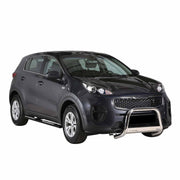 Par de Estribos Barras Laterales para Kia Sportage 2016-2018 Negro Acero