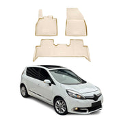 OMAC Alfombrillas De Coche para Renault Scenic 2010-2016 Beige Goma TPE 3Pza