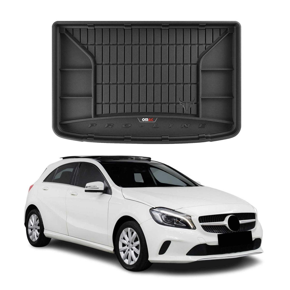 OMAC Premium Bandeja Maletero Alfombrilla para Mercedes A Class W176 2012-2018