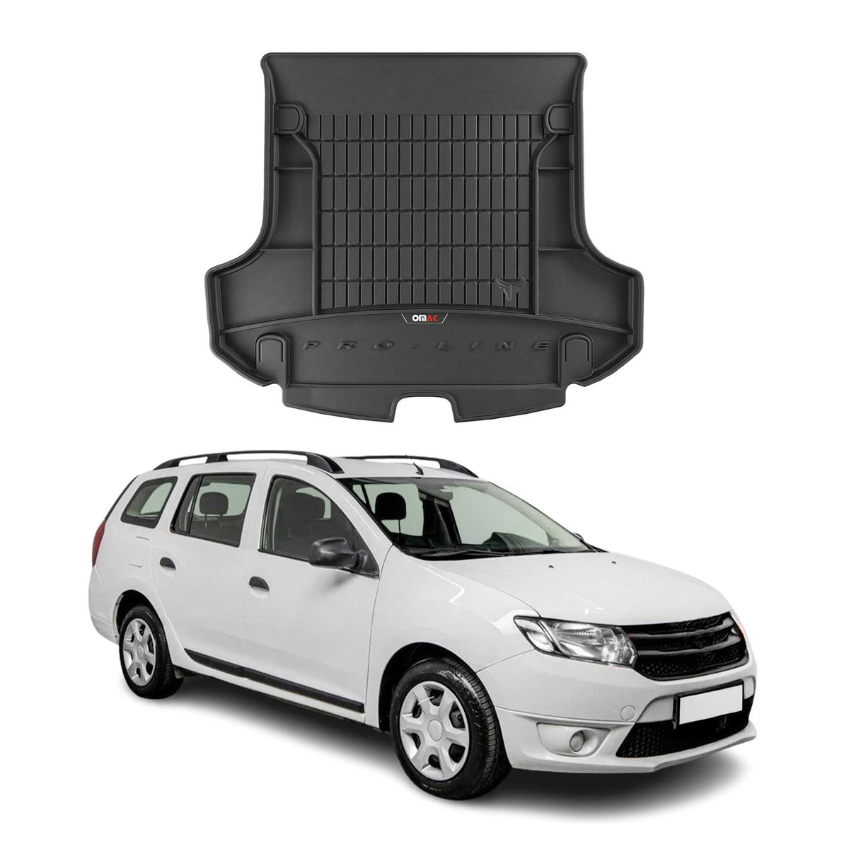 OMAC Premium Bandeja Maletero Alfombrilla para Dacia Logan MCV 2013-2020 TPE