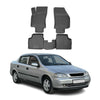 OMAC Alfombrillas De Coche para Opel Astra H Sedán 2007-2014 Negro Goma TPE 4Pza