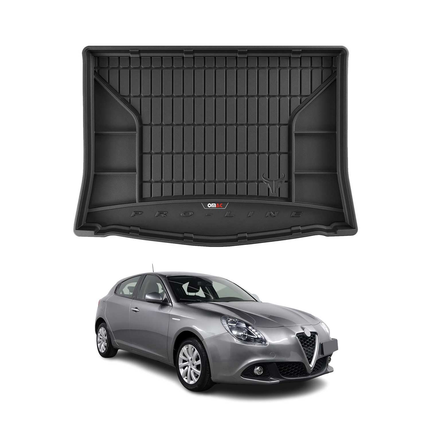 OMAC Premium Bandeja Maletero Alfombrilla para Alfa Romeo Giulietta 2010-2020