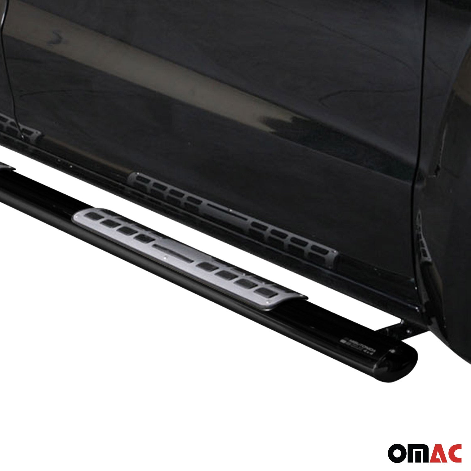 Par de Estribos Barras Laterales para VW Amarok Highline 2010-2016 Negro Acero