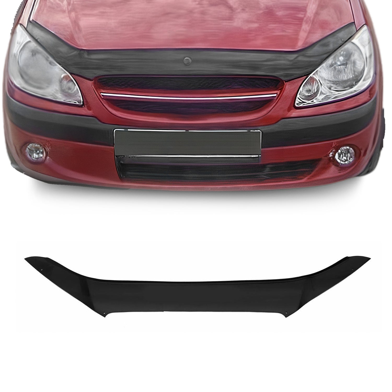 Deflector de Capó para Hyundai Getz 2002-2011 Oscuro Brillante Acrílico