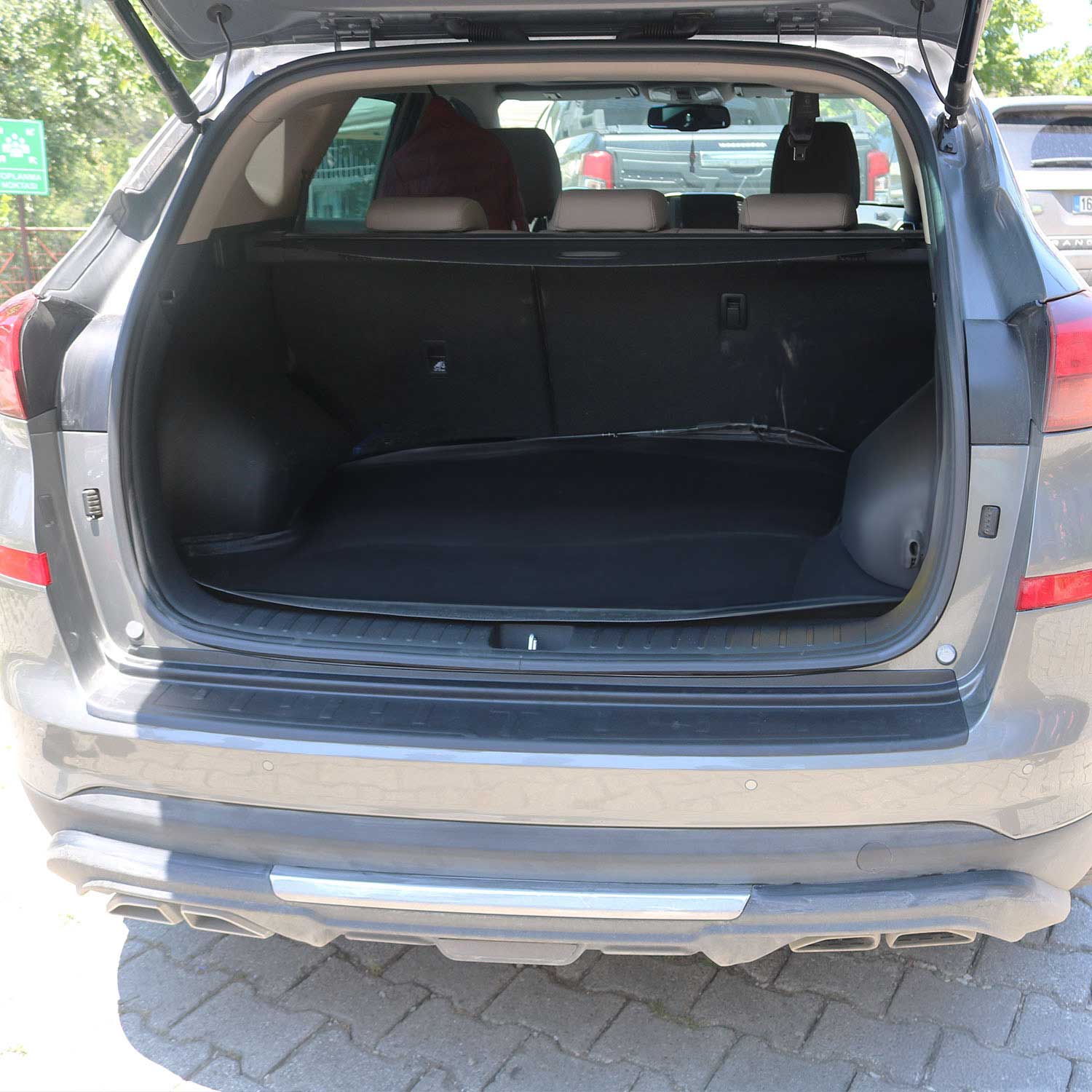 Protector de Parachoques Trasero para Hyundai Tucson 2018-2020 Negro Mate ABS