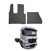 OMAC Alfombrillas De Coche para Mercedes Actros MP4 2012-2020 Negro Goma 2x