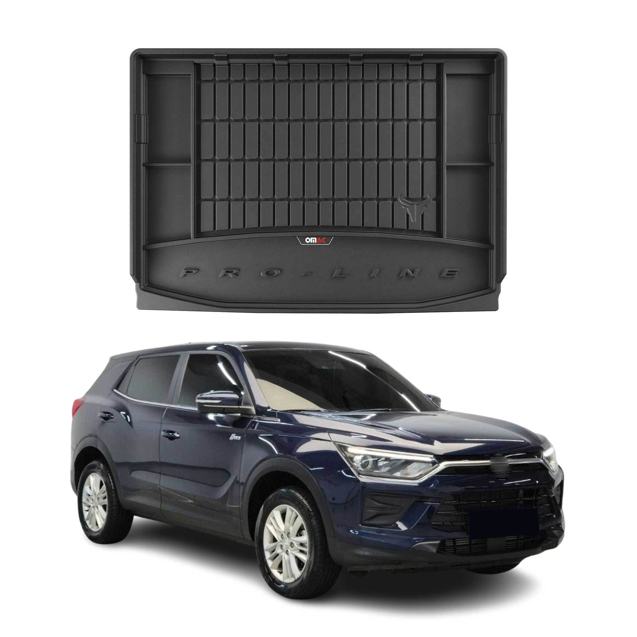 OMAC Premium Alfombrillas De Coche para Ssangyong Korando 2019-2026 TPE Goma 4x