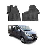 OMAC Alfombrillas De Coche para Nissan NV300 2016-2021 Negro Goma TPE 2Pza