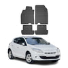 OMAC Alfombrillas De Coche para Renault Megane 2008-2015 Negro Goma 4Pza