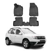 OMAC Alfombrillas De Coche para Dacia Duster 2014-2018 Negro Goma TPE 4Pza