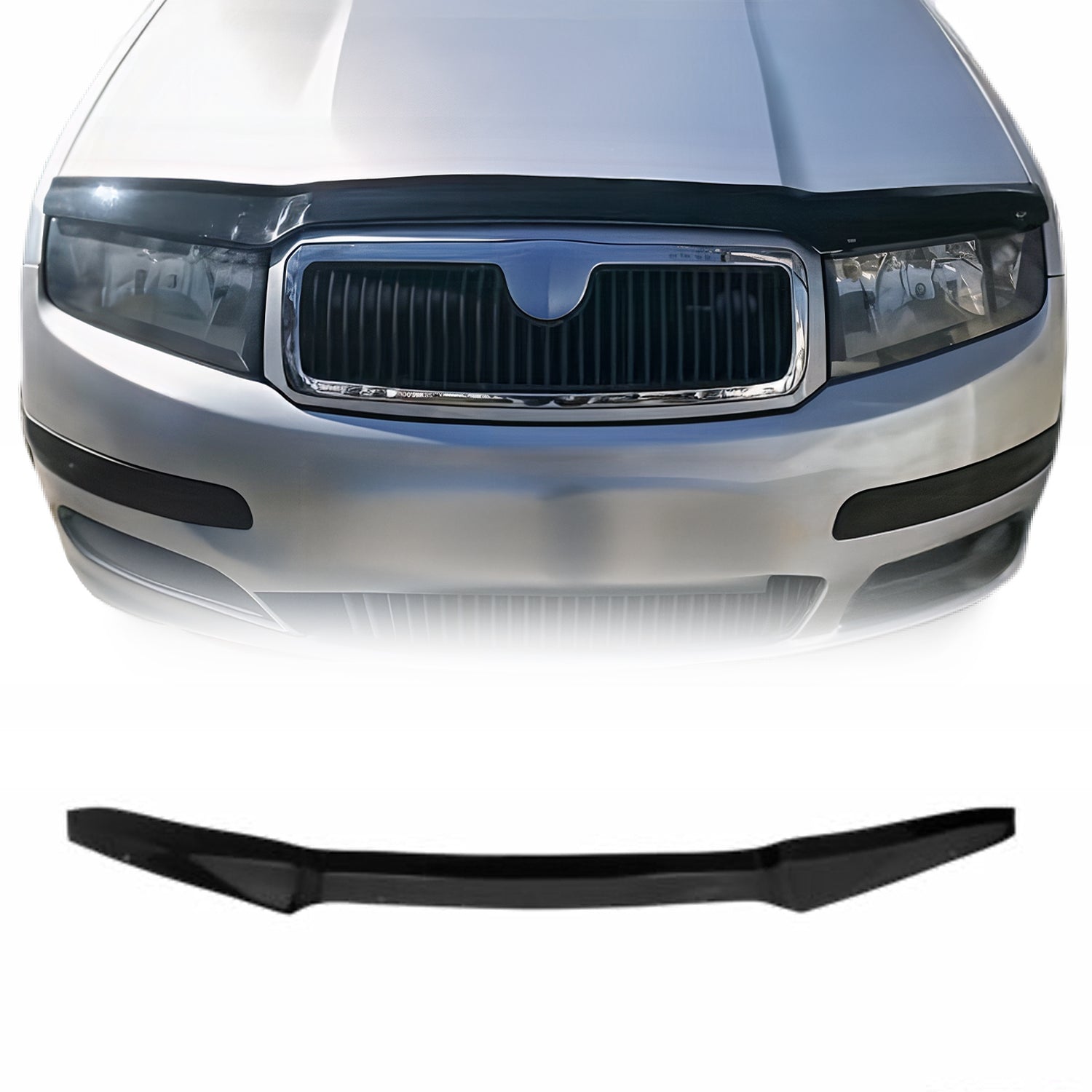 Deflector de Capó para Skoda Fabia 1999-2007 Oscuro Brillante Acrílico