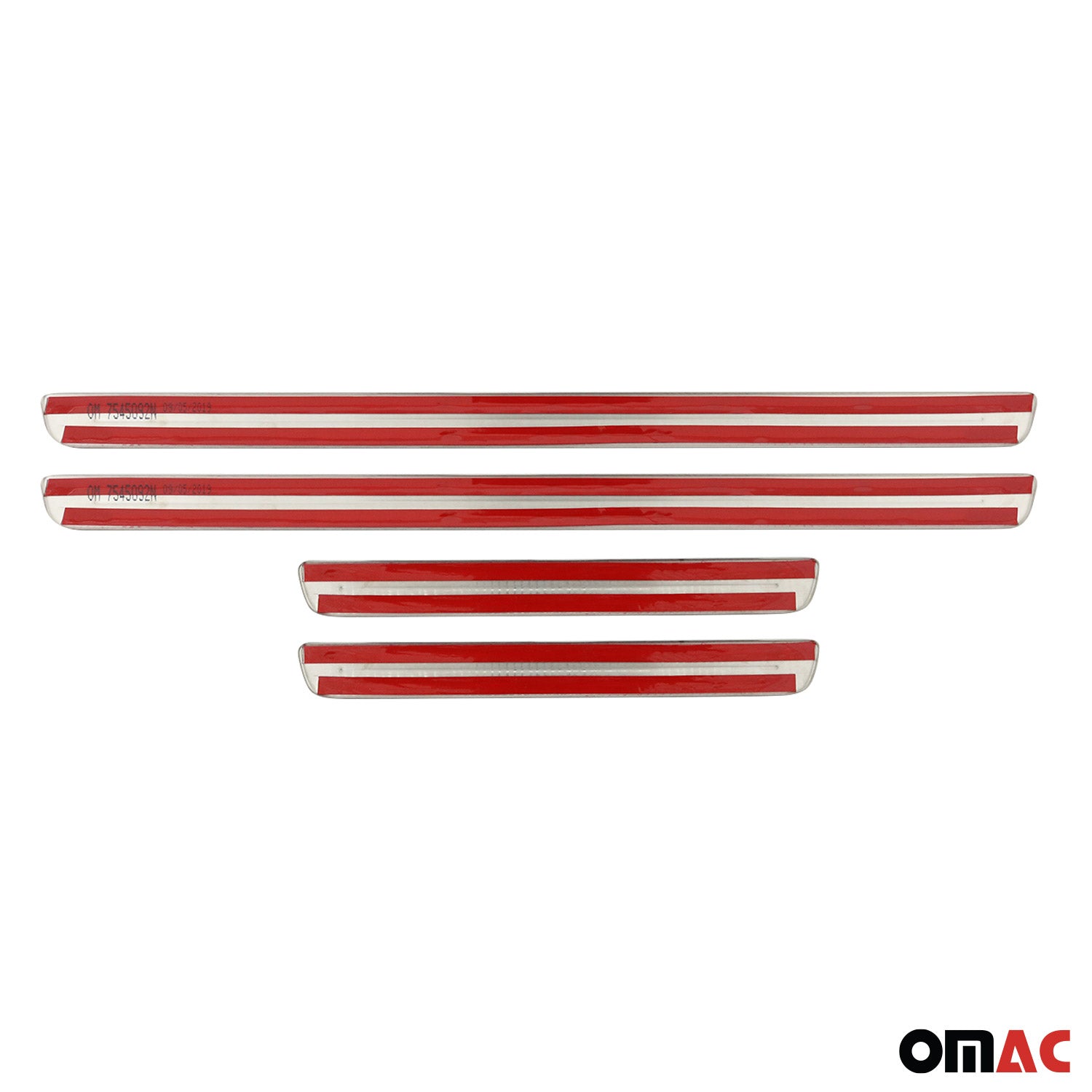 Interior Placa del coche Umbral Cubierta para VW Passat B8 2014-2023 Plata 4x