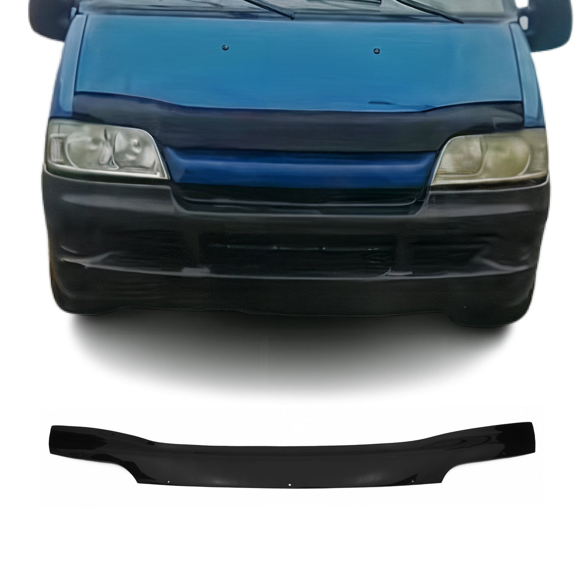 Deflector de Capó para Peugeot Boxer 2002-2006 Oscuro Brillante Acrílico