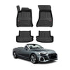 OMAC Premium Alfombrillas De Coche para Audi A5 F5 Cupé Cabriolé 2016-2024 4Pza