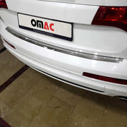 Protector de Parachoques Trasero para Audi Q7 2006-2015 Plata Brillante Acero