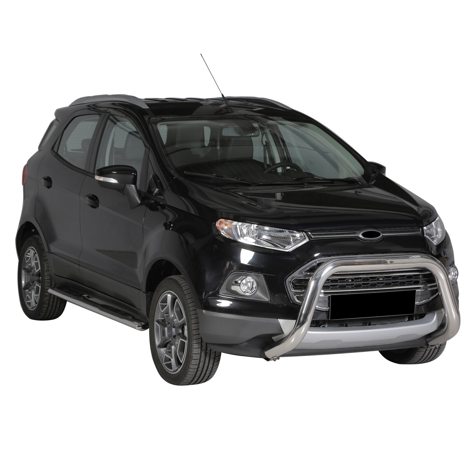 Bull Barra Frontal para Ford Ecosport 2013-2017 Plata Brillante Acero 1Pza