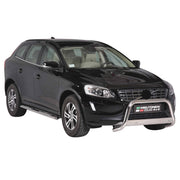 Par de Estribos Barras Laterales para Volvo XC60 2014-2017 Plata Acero 2x