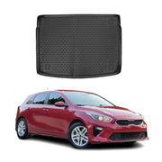 OMAC Bandeja Maletero Alfombrilla para Kia Ceed 2018-2021 Negro Goma TPE 1Pza