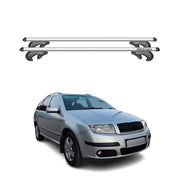 Menabo Barras de Techo Baca para Skoda Fabia 5Y 1999-2007 Gris Aluminio 2Pza
