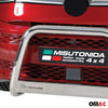 Bull Barra Frontal para VW Multivan T7 2022-2025 Plata Brillante Acero 1Pza