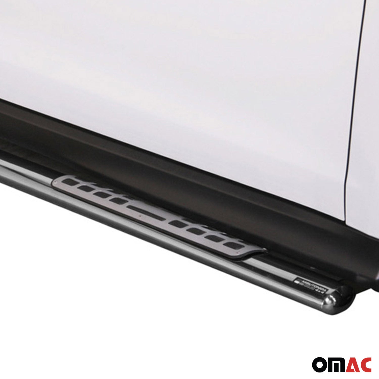 Par de Estribos Barras Laterales para Mitsubishi ASX 2010-2012 Plata Acero 2x