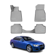 OMAC Alfombrillas Coche para BMW 3er F30 2012-2019 Gris Goma 4x
