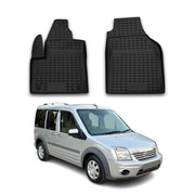 OMAC Alfombrillas De Coche para Ford Transit Connect 2002-2013 Negro Goma TPE 2x