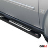 Par de Estribos Barras Laterales para Dodge Nitro 2006-2011 Negro Acero