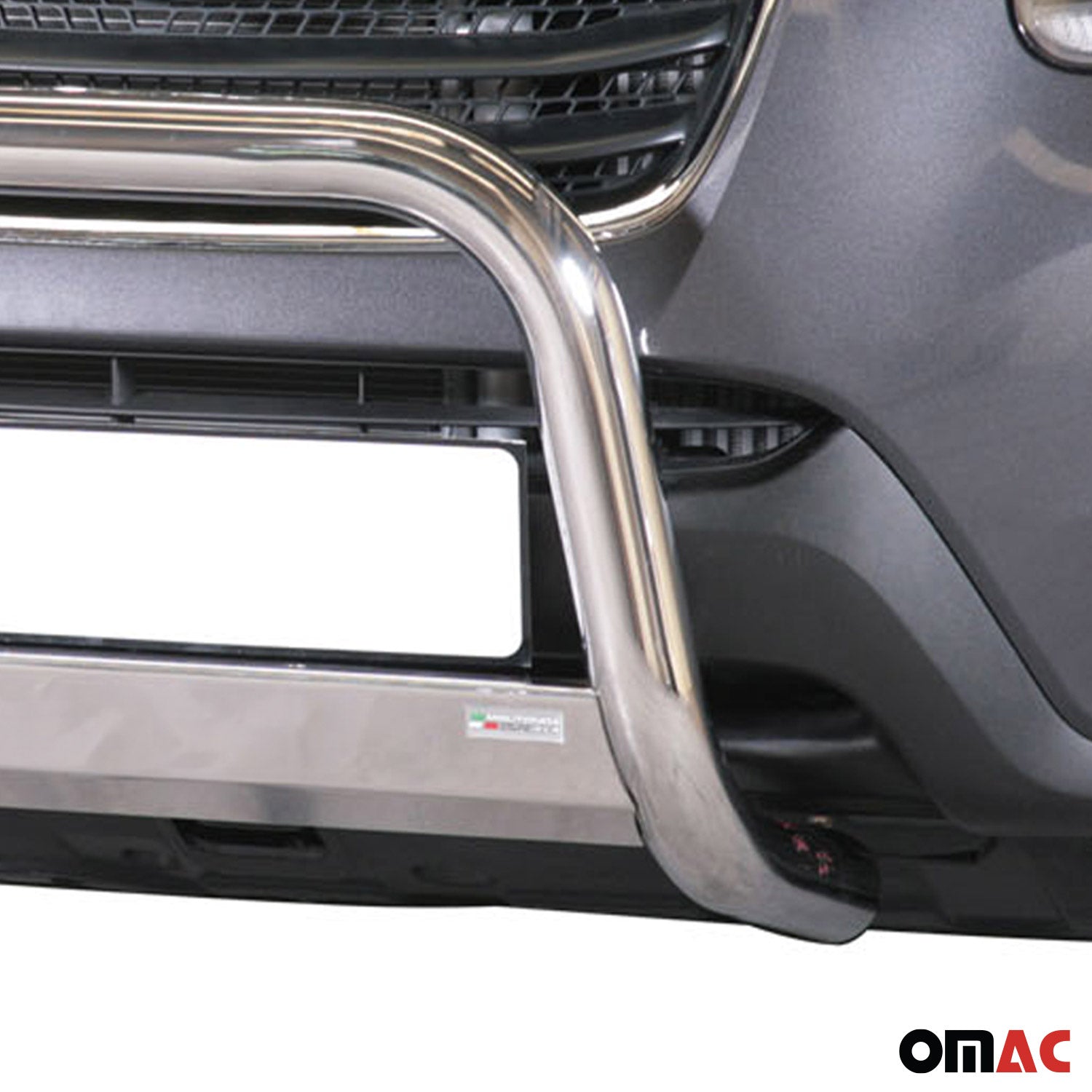 Bull Barra Frontal para Hyundai Santa Fe 2009-2012 Plata Brillante Acero