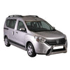 Bull Barra Frontal para Dacia Dokker 2012-2017 Plata Brillante Acero 1Pza