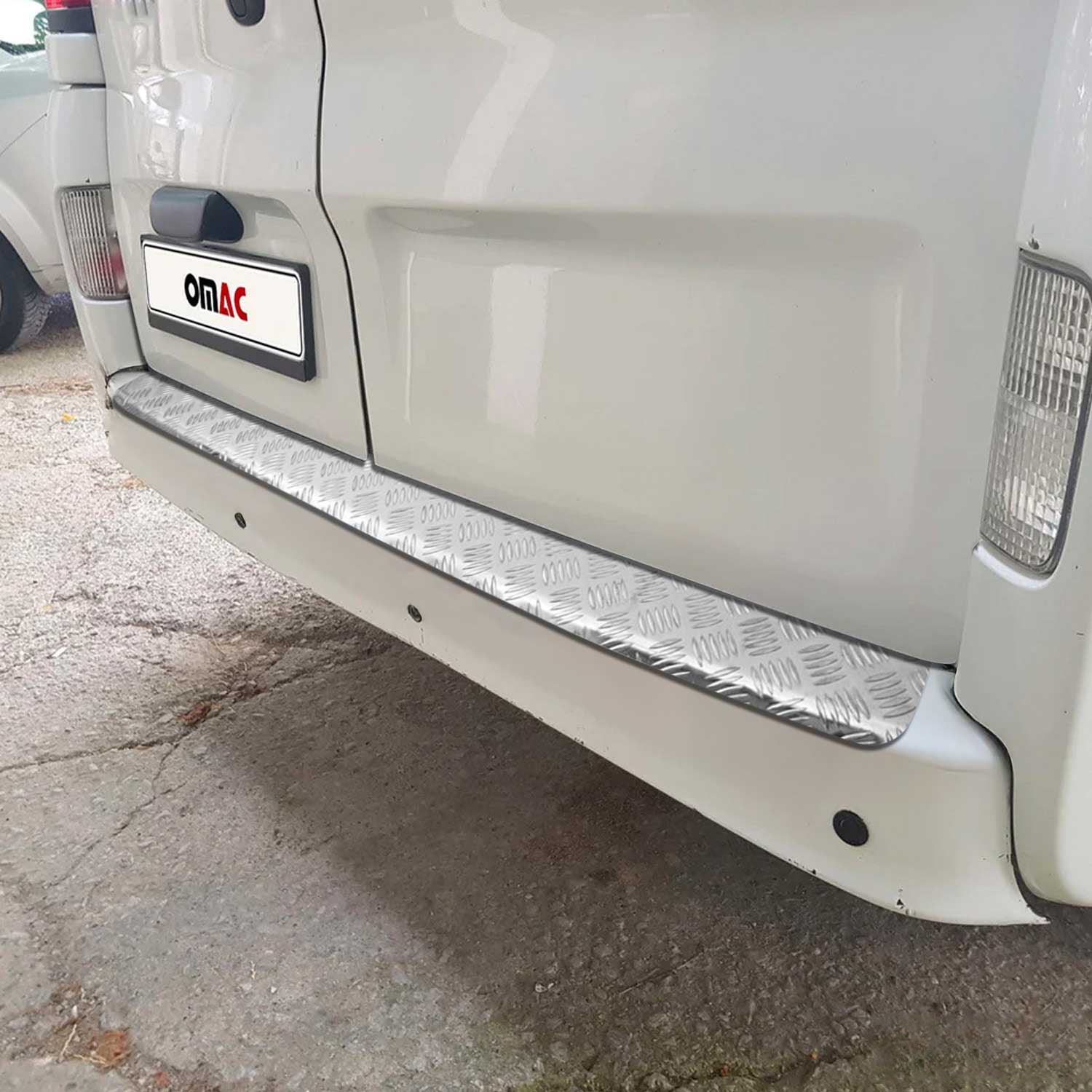 Protector de Parachoques Trasero para Opel Movano 2010-2021 Plata Mate Aluminio