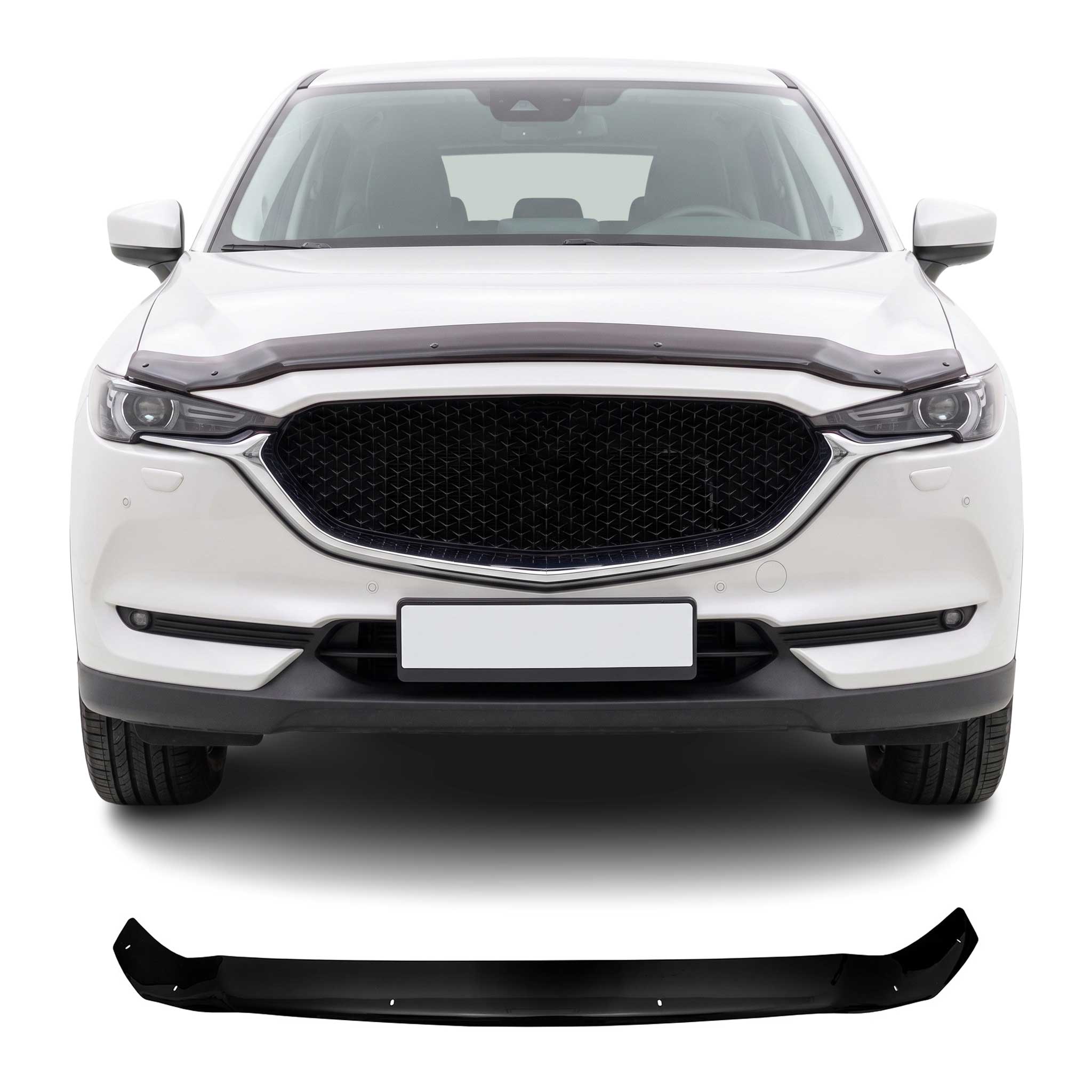 Deflector de Capó para Mazda CX-5 2017-2021 Oscuro Brillante Acrílico