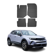 OMAC Alfombrillas De Coche para Opel Mokka B 2021-2026 Negro Goma TPE 4Pza