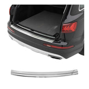 Protector de Parachoques Trasero para Audi Q7 4M 2015-2026 Plata Brillante Acero