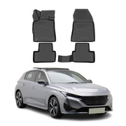 OMAC Alfombrillas De Coche para Peugeot 308 2022-2025 Negro Goma TPE 4Pza