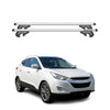 Menabo Barras de Techo Baca para Hyundai ix35 2010-2015 Gris Aluminio 2Pza