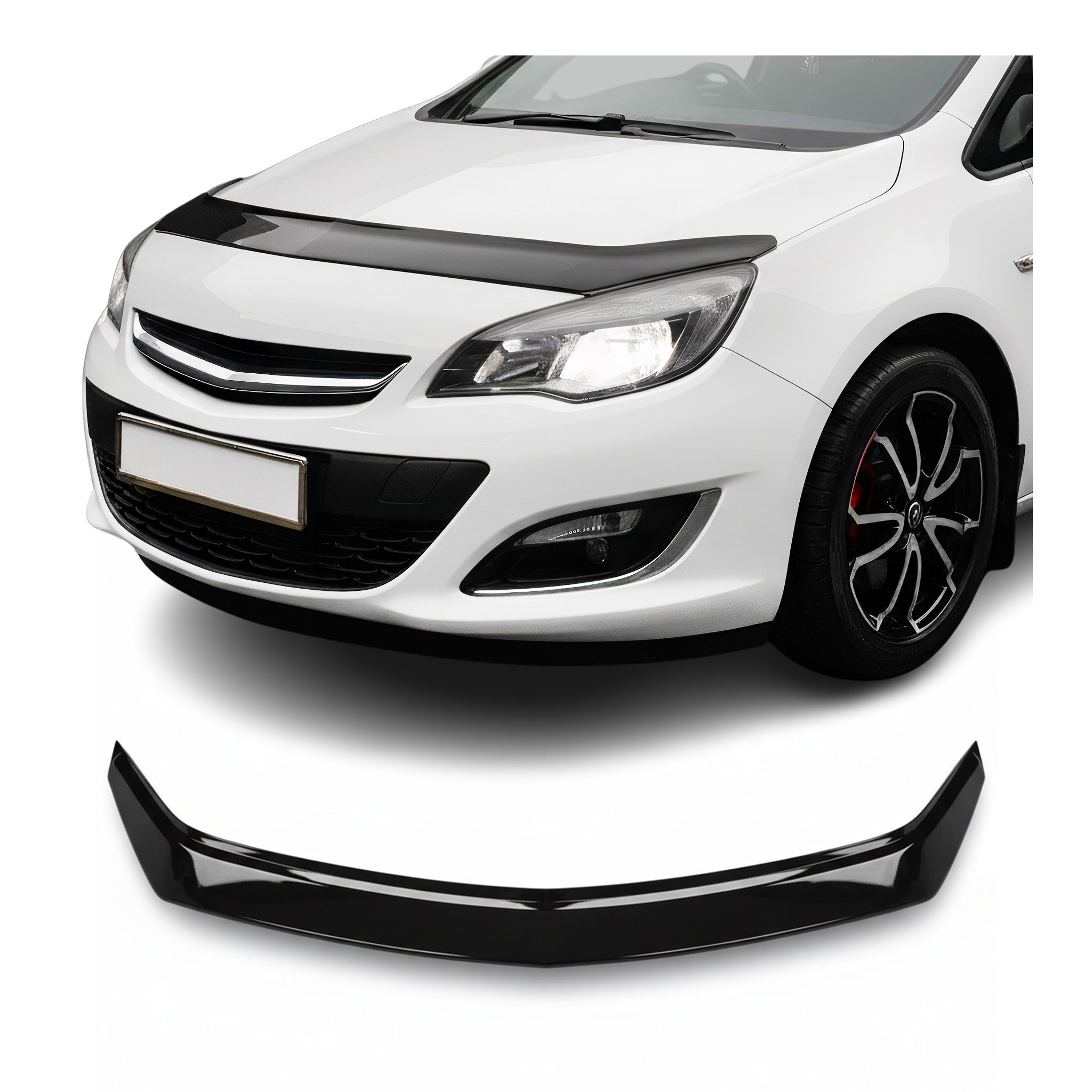 Deflector de Capó para Opel Astra J 2009-2015 Oscuro Brillante Acrílico