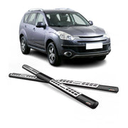 Par de Estribos Barras Laterales para Citroen C-Crosser 2008-2012 Negro Acero