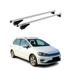 Menabo Barras de Techo Coche Baca para VW Golf Sportsvan 2012-2019 Gris Alu 2Pza