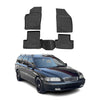 OMAC Alfombrillas De Coche para Volvo V70 2000-2007 Negro Goma TPE 4Pza