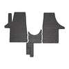 OMAC Alfombrillas De Coche para VW T6 T6.1 Transporter 2015-2024 Negro Goma