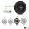 Sparco Roma Tapacubos 16" pulgadas Universal Negro ABS Plástico
