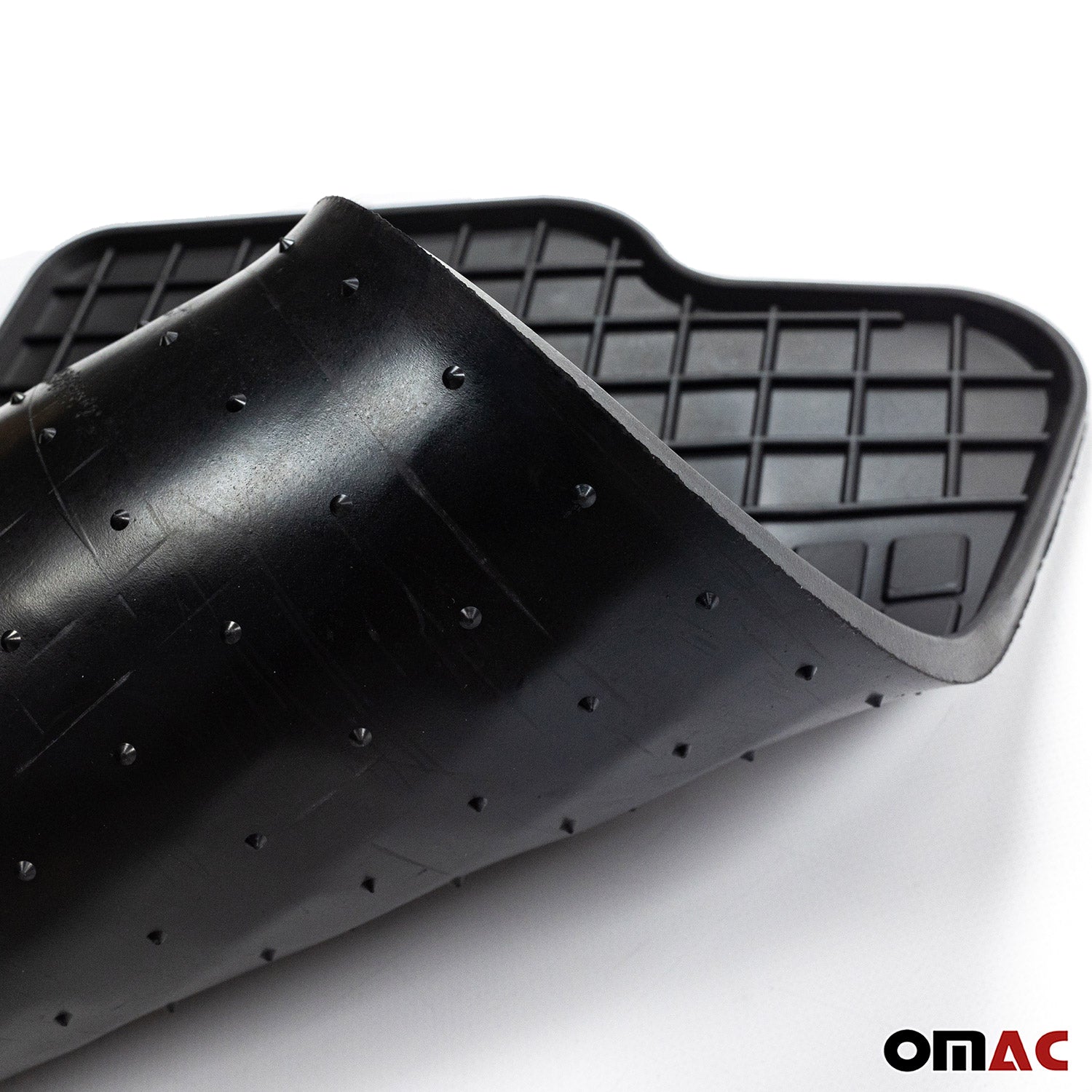 OMAC Alfombrillas De Coche para Fiat Punto 2012-2018 Negro Goma 4Pza