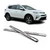 Par de Estribos Barras Laterales para Toyota RAV4 XA40 2013-2015 Plata Acero 2x