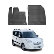 OMAC Alfombrillas De Coche para Opel Combo 2012-2019 Negro Goma TPE 2Pza