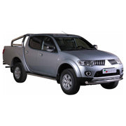 Estribos Barras Laterales para Mitsubishi L200 Double Cab 2010-2015 Plata Acero